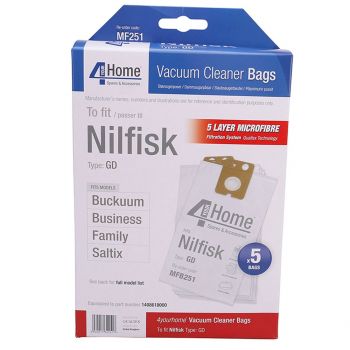 Microfibre Vacuum Bags Nilfisk Business Family Pk5