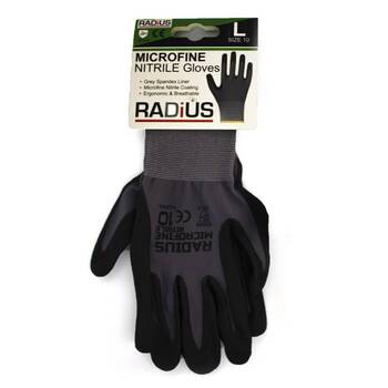 Radius Microfine Nitrile Gloves Size 9 Large
