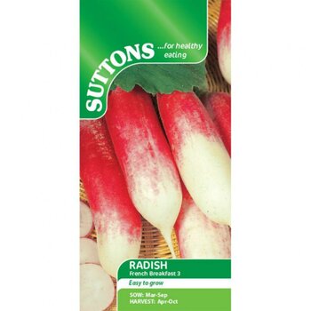 Suttons Radish French Breakfast 3