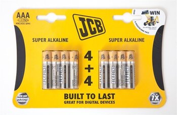 JCB Battery Aaa 8 Pack