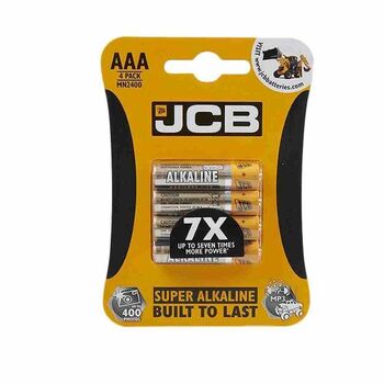 JCB Battery AAA 4 Pack