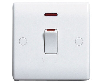 20 Amp Double Pole Switch + Neon