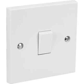 White 1 Gang 2 Way Switch