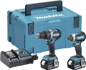 Makita Combi Drill 18V 5Ah Brushless Twin Pack