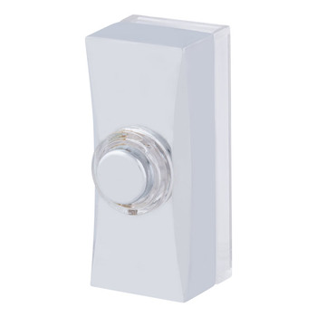 Bell Push, Brushed Steel, Wired