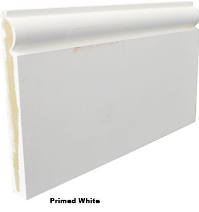 6In Mdf Torus Skirting 150mm X 14.5mm White Primed (5.49M Length)