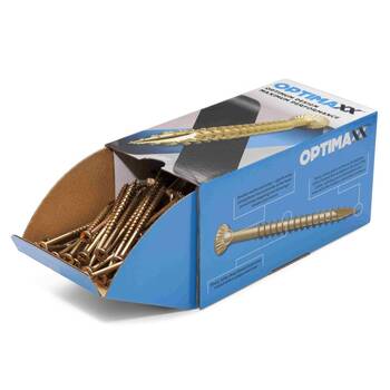 Optimaxx Wood Screws 4 X 30mm Box (200) Yellow