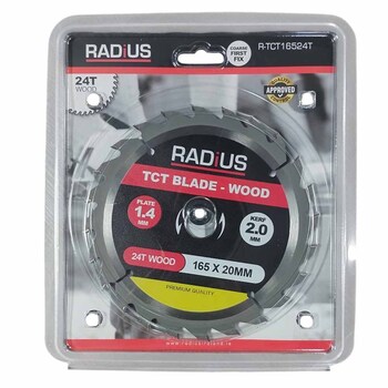 Radius Tct Blade 165mm x 20mm x 24t - Wood