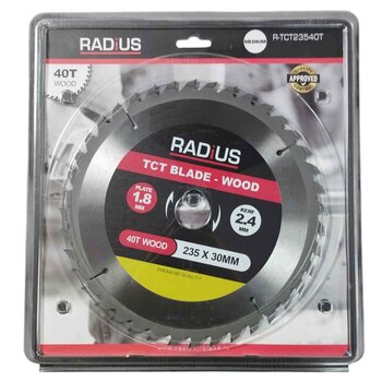 Radius Tct Blade 235mm X 30mm X 40t - Wood