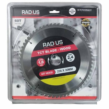 Radius Tct Blade 235mm X 30mm X 60t - Wood