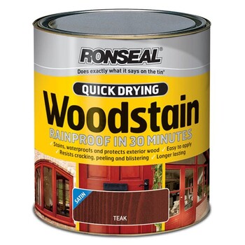 Ronseal 750Ml Teak Satin Quick Drying Woodstain