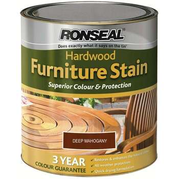 Ronseal 750Ml Hardwood Furniture Stain Deep Mahog
