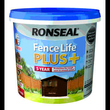 Ronseal Fencelife Plus Dark Oak 5L