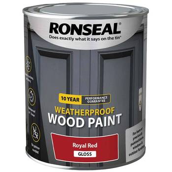 Ronseal 10Y Woodpaint Royal Red Gloss 750Ml