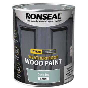 Ronseal 10Y Woodpaint Duck Egg Satin 750Ml