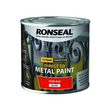 Ronseal Direct To Metal Chilli Red Gloss 250Ml