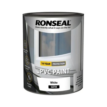 Ronseal Upvc Paint White Satin 750Ml