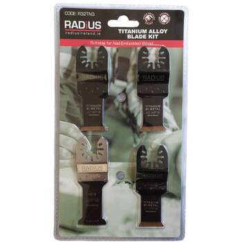 Radius 3 Plus 1 Multi Tool Blade Set