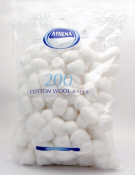 Athena Cotton Balls White 200Pk