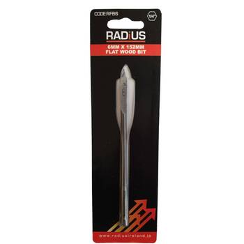 Radius 6mm Flat Wood Bit