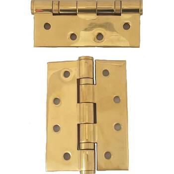 Radius Brass Grade 13 Fire Hinges Boxed (Pair)