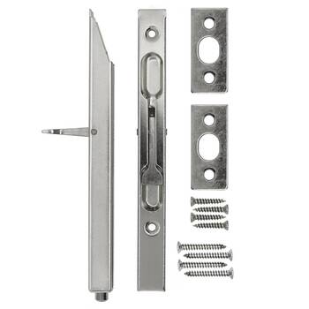 Radius 160mm Chrome Flush Bolt Pack Of 2