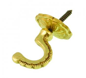 Sasta Rosette With Plate Brass Tiebacks