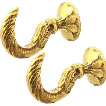 Sasta Large Egyptian Brass Tiebacks