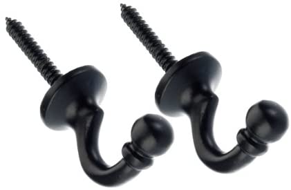 Sasta Ball End Black Tiebacks