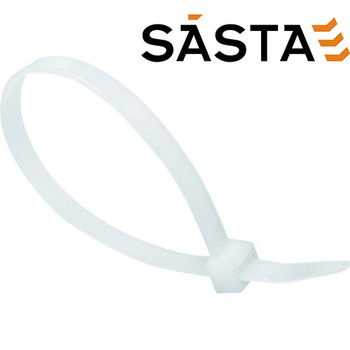 Sasta 9.0 X 650mm 26In White Cable Ties (Pack Of 50)