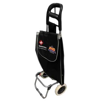 Homevalue Shopping Cart Black (Trolly) 2 Wheels