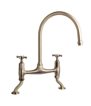 Bradbury Deck Mtd Sink Mixer Antique Bronze