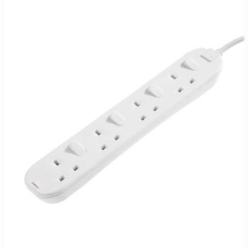 Switched 4 Gang 2 Metre Extension Lead 13 Amp