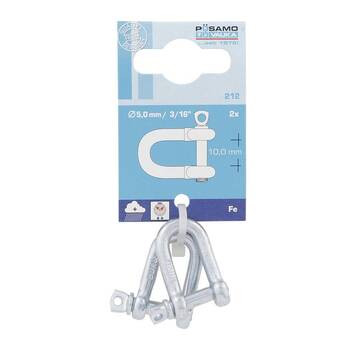 Posamo D Shackle 6mm (2 Pack)