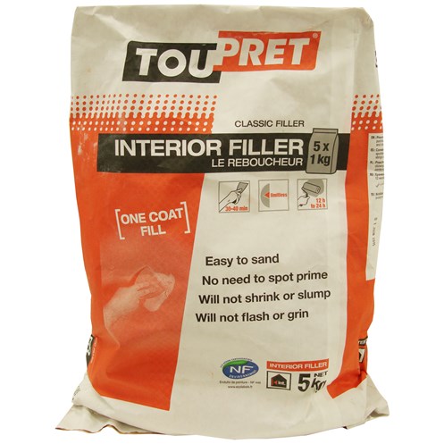 Toupret Interior Filler 5kg  (5x1kg)