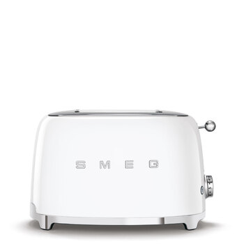 Smeg White Retro Style 2 Slice Toaster