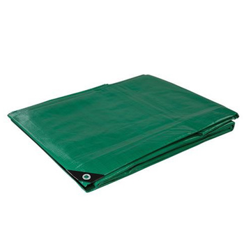Silverline 10M X 4M Green Tarpaulin Reinforced