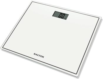 Compact Glass Electronic Scale White