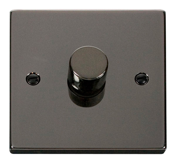 Click Deco Black Nickel 1G Single Plate Dimmer