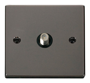 Click Deco Black Nickel Single Satellite Socket