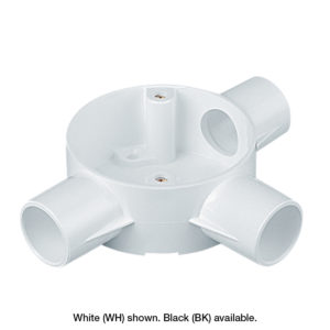 20MM PVC Conduit Tee Box - White
