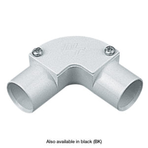 20MM PVC Conduit Inspection Elbow - White