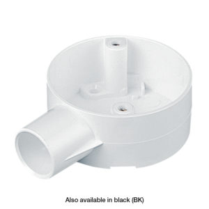 25MM PVC Conduit End Box - White