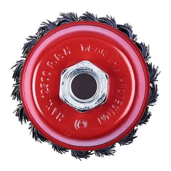 Knotted Wire Cup Brush 4"