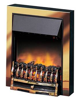 Dimplex Wynford Brass Optiflame Inset Electric Fire