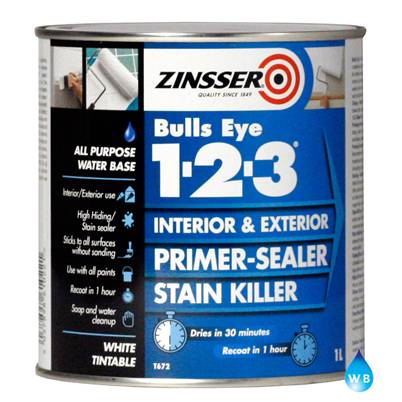 Zinsser Bulls Eye 1-2-3 Primer Sealer 1L