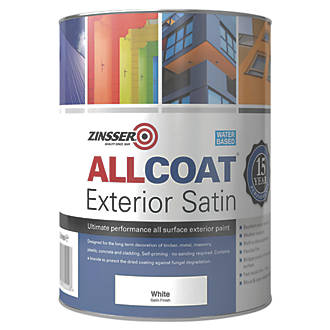 Zinsser Allcoat Exterior (Water Based) Satin 1L White